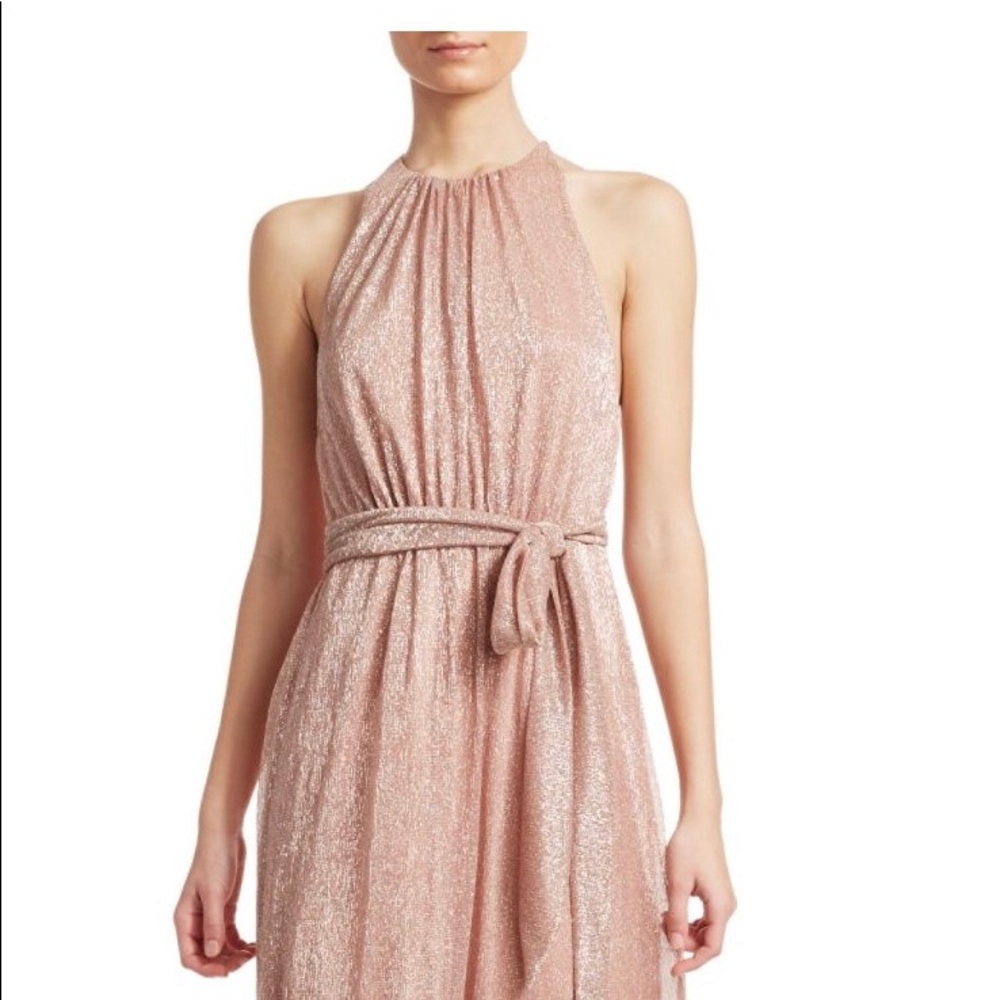 Halston Heritage Pink Shimmer gown